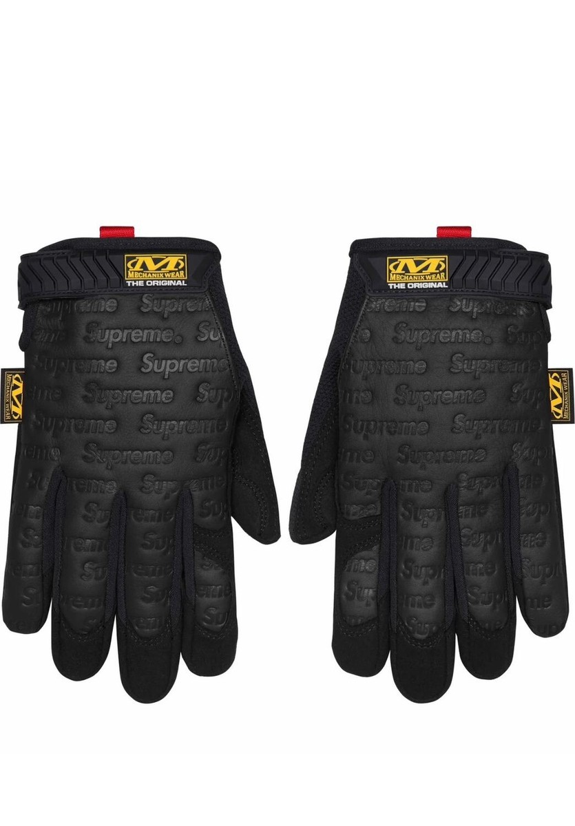 Supreme Mechanix Leather Work Gloves Black XL SS24 IN HAND | eBay
