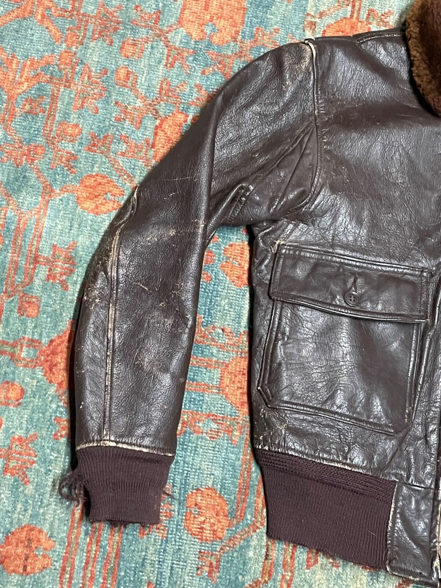 Vintage 40's 50's Navy G1 Flight Jacket Size 40 WW2 Era Conmar