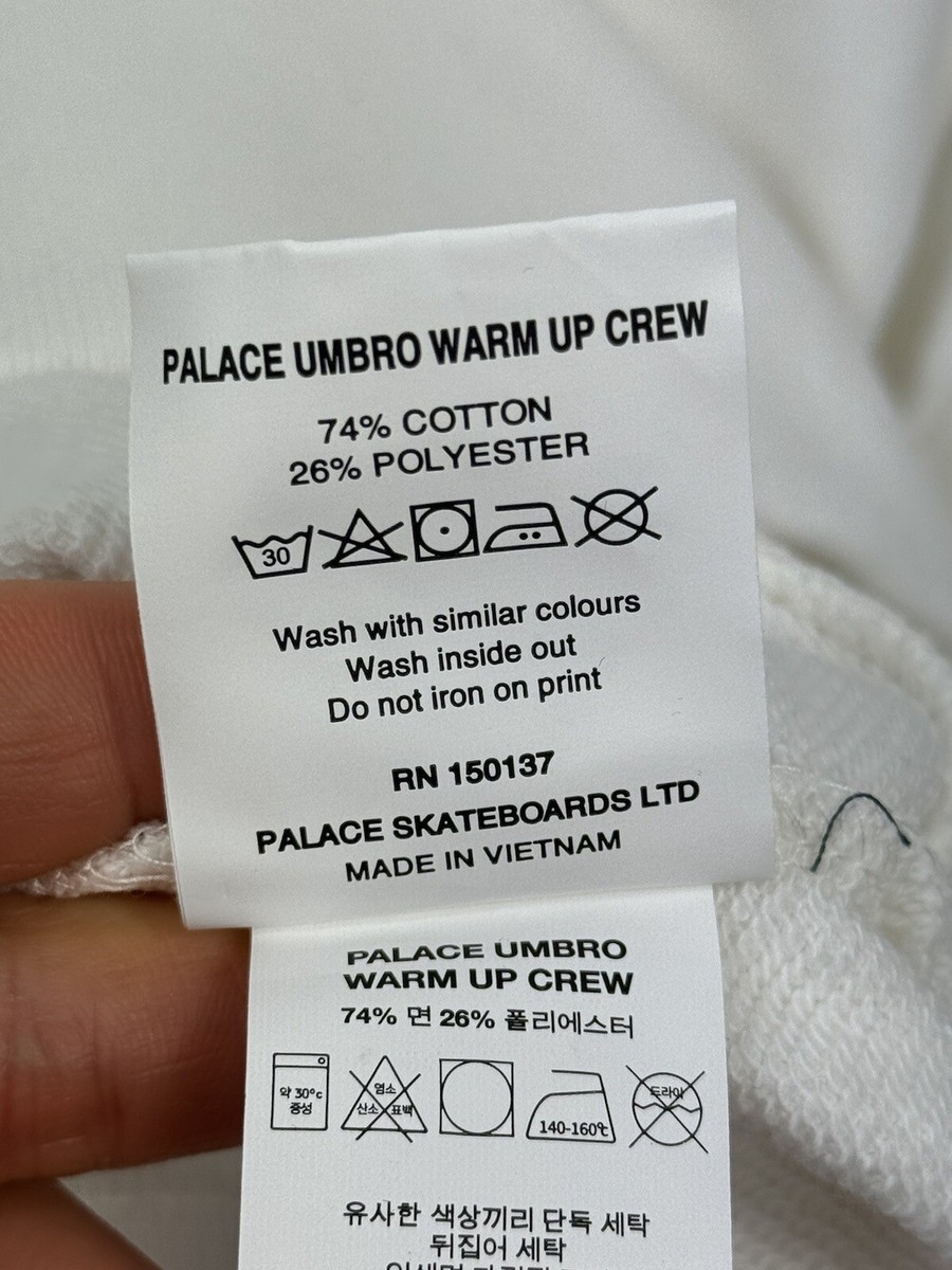 PALACE X UMBRO - LOGO PRINT SWEATSHIRT SIZE: XL | eBay