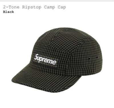 Supreme 2tone Ripstop Camp Cap, Black | eBay