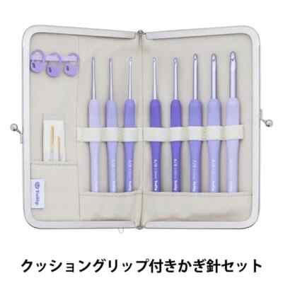 Knitting needles ETIMO Murasaki Crochet hook set with cushion grip