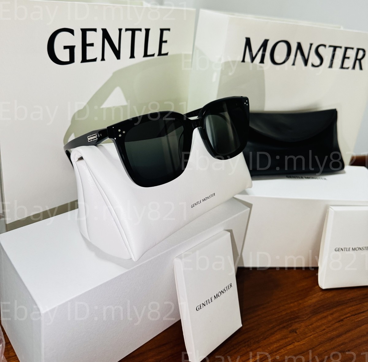Gentlemonster Sunglasses palette 01 Black Frame Black Lenses | eBay