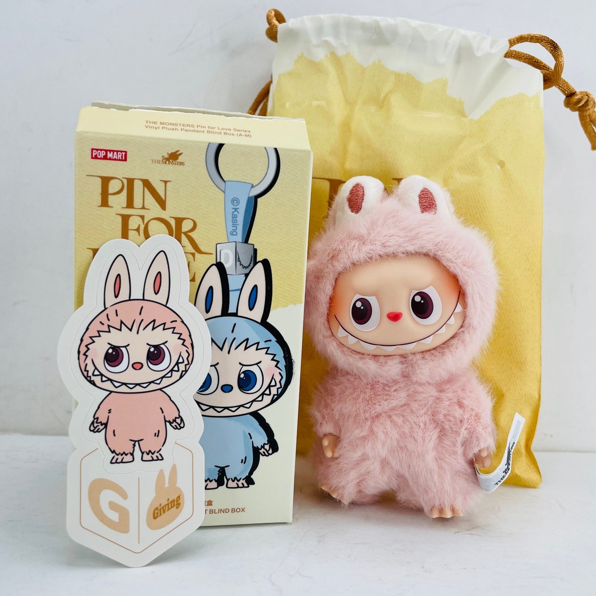 POP MART Labubu The Monsters Pin For Love Series Mini Vinyl Plush