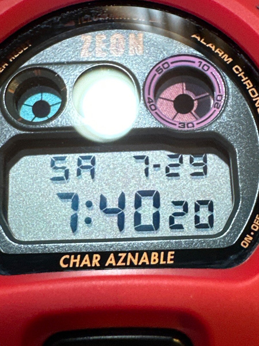 Casio G-Shock DW-6900FS Gundam MS-06S Zaku II Red dw-6900