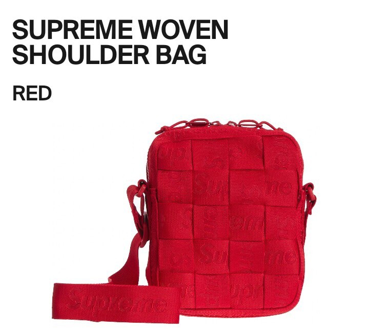 Supreme Woven Shoulder Bag (RED) (SS23) | eBay