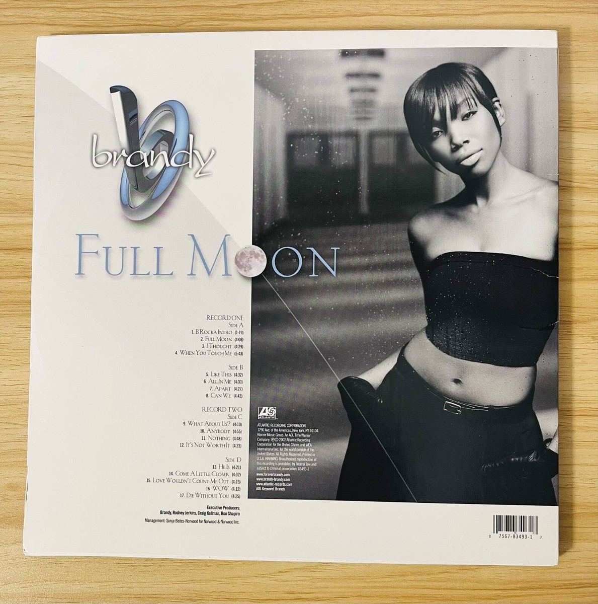 BRANDY / Full Moon 2002 US Original Edition 2LP Vinyl Atlantic