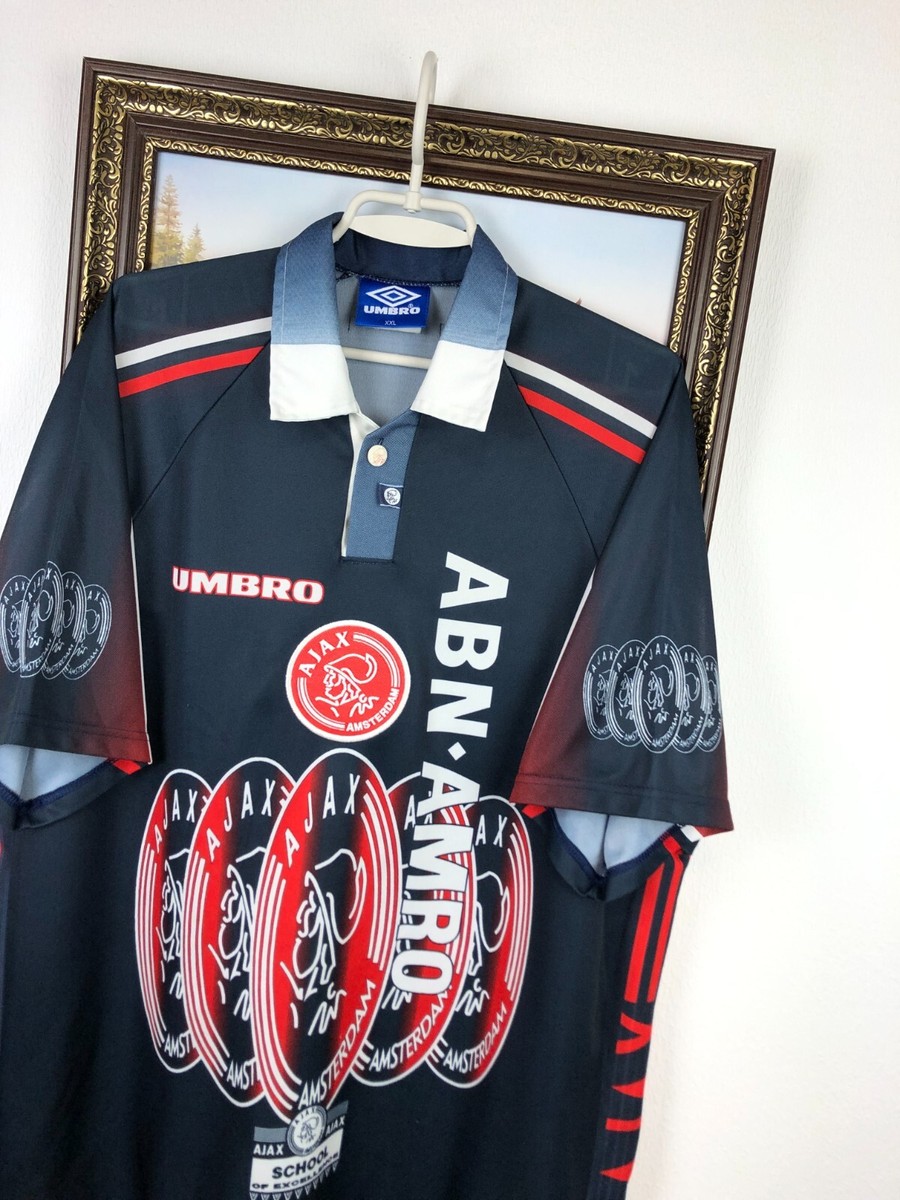 Ajax Away football shirt 1997 Soccer #11 Laudrup Umbro Jersey Mens