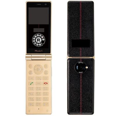 FREETEL MODE1 RETRO II Android Flip Phone Unlocked New Japan Black