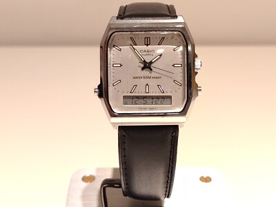 VINTAGE RARE CHROMED ANALOG DIGITAL ALARM CHRONOGRAPH MEN'S WATCH