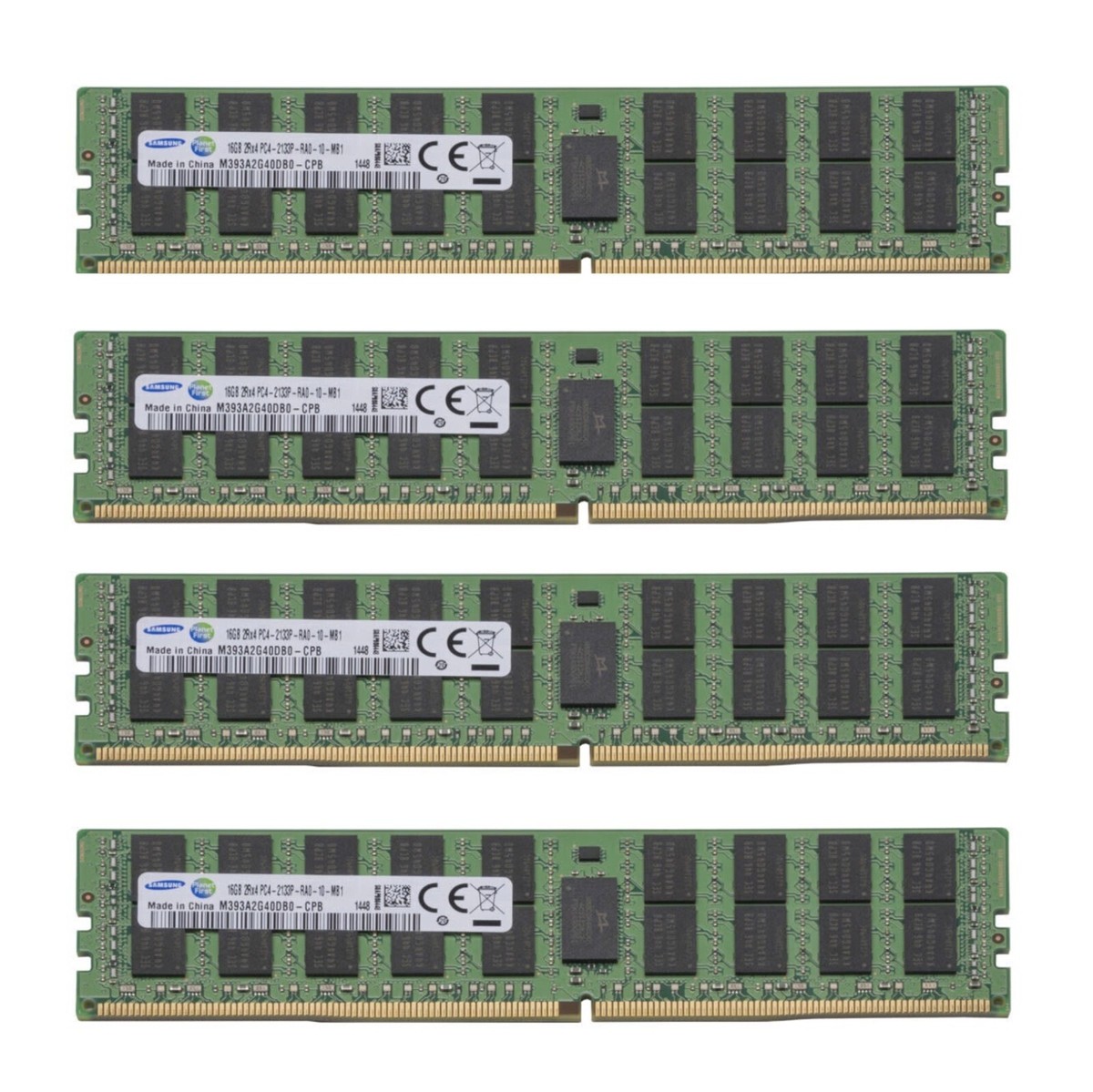Samsung 64GB (4X 16GB) DDR4 2133MHz PC4-17000 ECC Registered