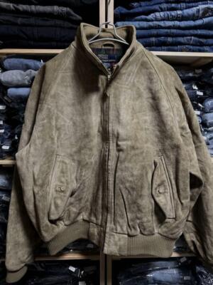 POLO Ralph Lauren 90s Leather Swing Top Leather Jacket | eBay