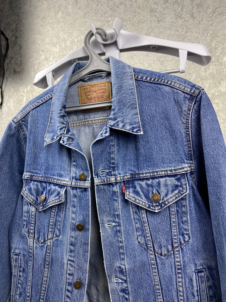 90s Vintage Levis Blue Denim Trucker Jacket 70503 04 Size M | eBay
