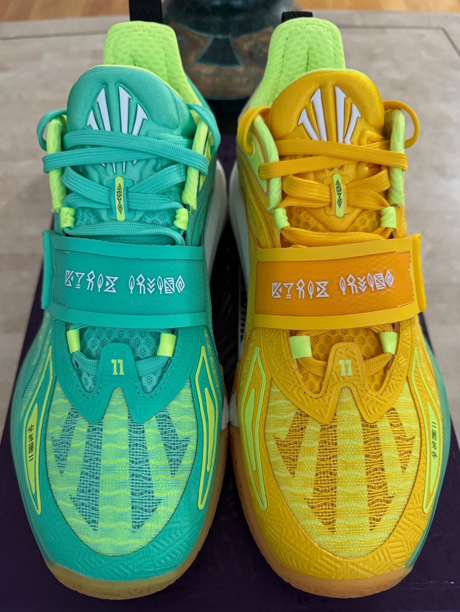 Anta KAI 1 Playoffs Energy/Green Grails Mismatch - Size 10 US | eBay