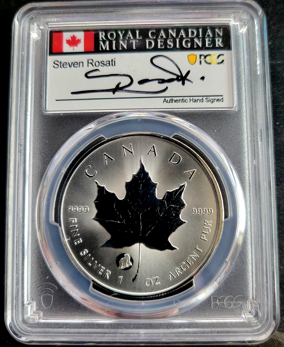 Canadian Maple Leaf MS 69 PCGS Certified Silver Bullion Coins for