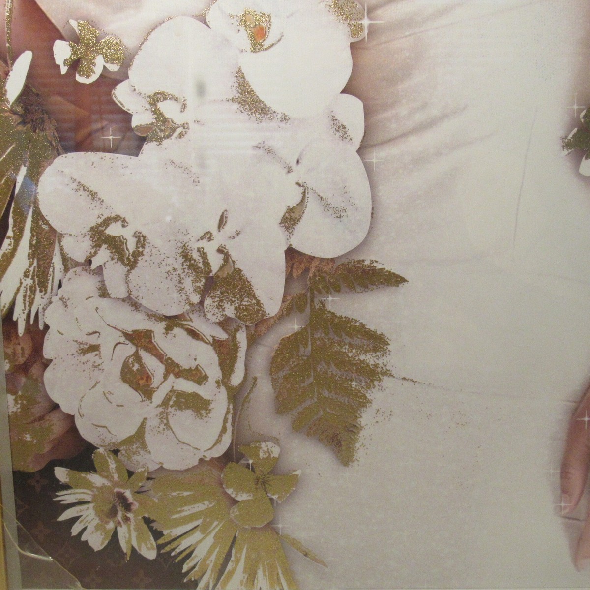 Oliver Gal CHRISTIAN DIOR Fashion Woman Framed Gold Foil Print