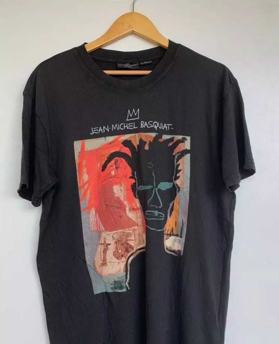 Reprint Jean-Michel Basquiat Graphic Retro Black Unisex Tshirt For