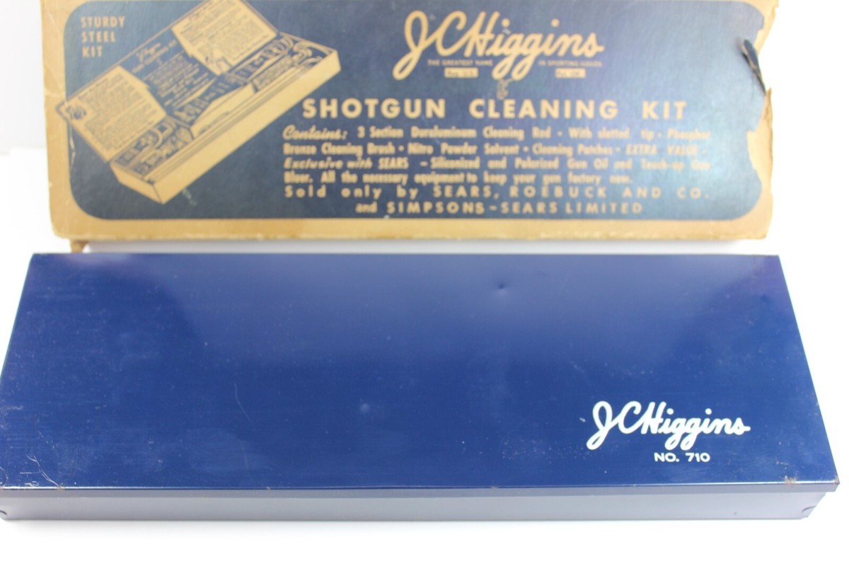 JC Higgins Shotgun Cleaning Kit No.710 Original Steel Box Sold at