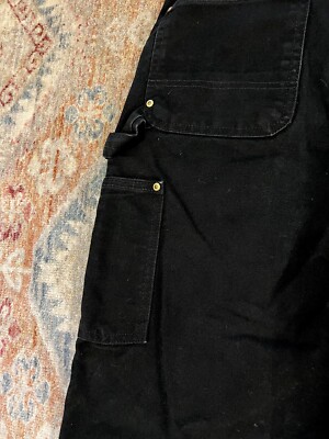Carhartt Double Knee Pants 30x32 Black B01-BLK Loose Original Fit