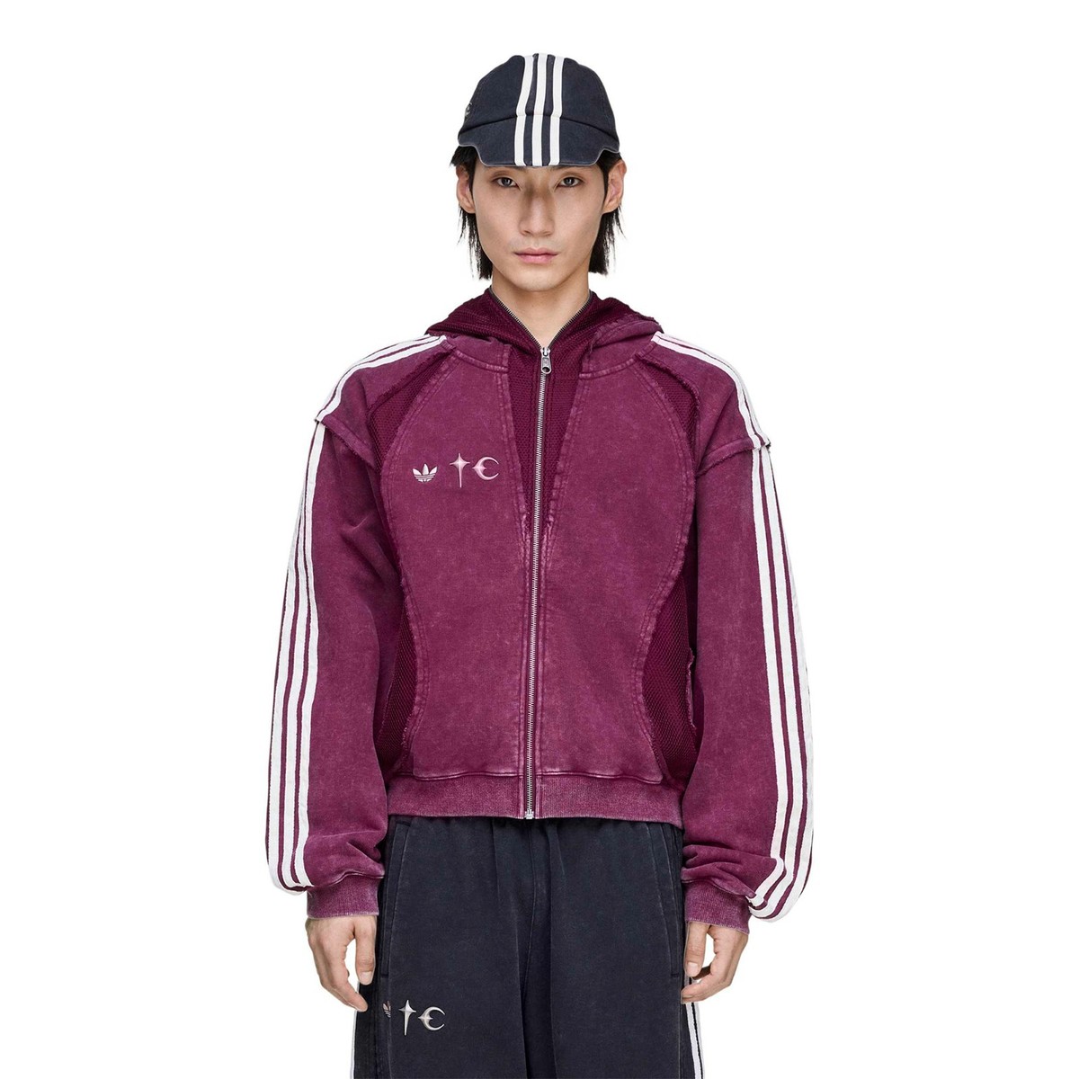 Adidas Originals x Thug Club (Maroon) Teamgeist Hooded Zip Up