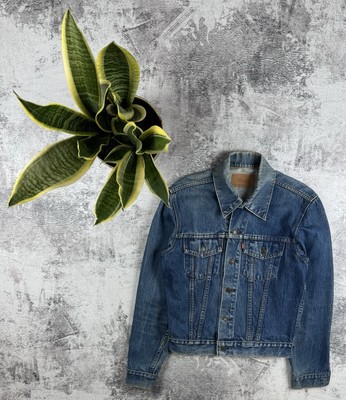 Vintage Levi's 90S USA Trucker Denim Jeans Button Jacket 70506