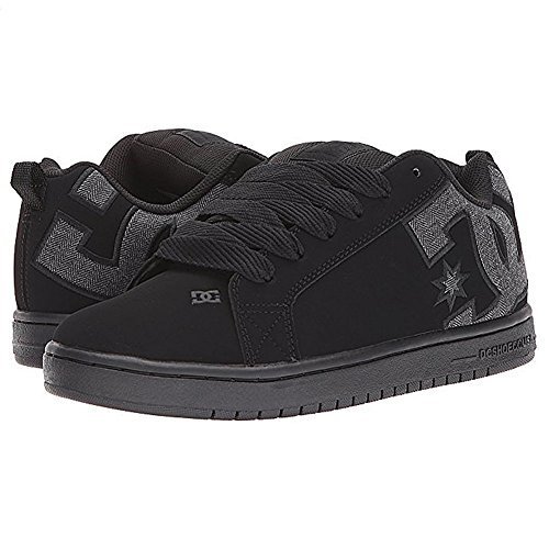 DC Court Graffik 300529 Mens Black Leather Skate Sneakers Shoes