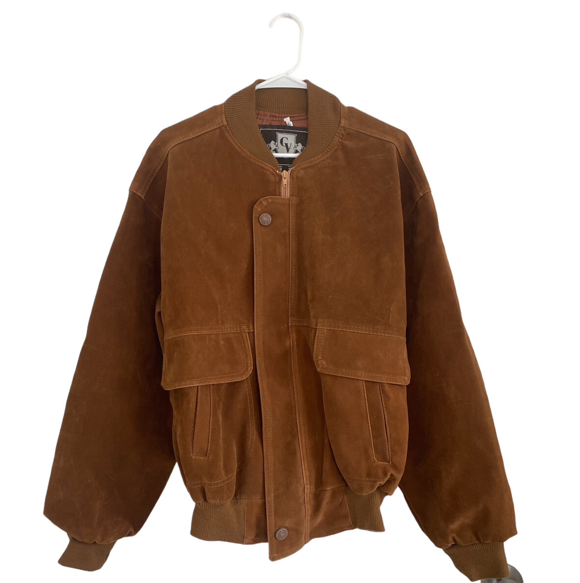 GV Handmade In Italy Faux Suede Jacket Size XL | eBay