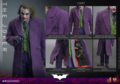 1/6 Hot Toys DX32 Batman The Dark Knight Trilogy Joker Figure