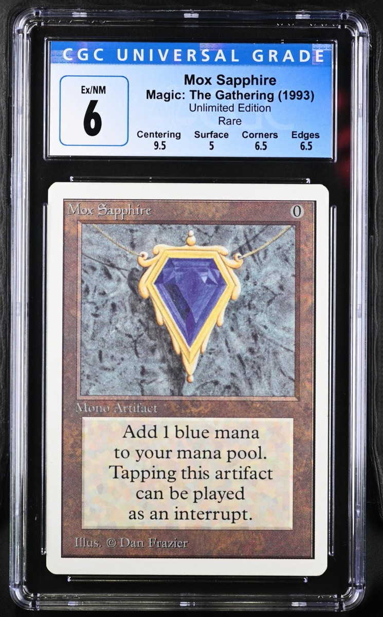 Magic: The Gathering MTG Mox Sapphire [Unlimited Edition] Graded