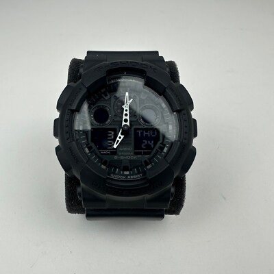 Casio G Shock WR20BAR Wristwatch GA-100 Black Watch Tested