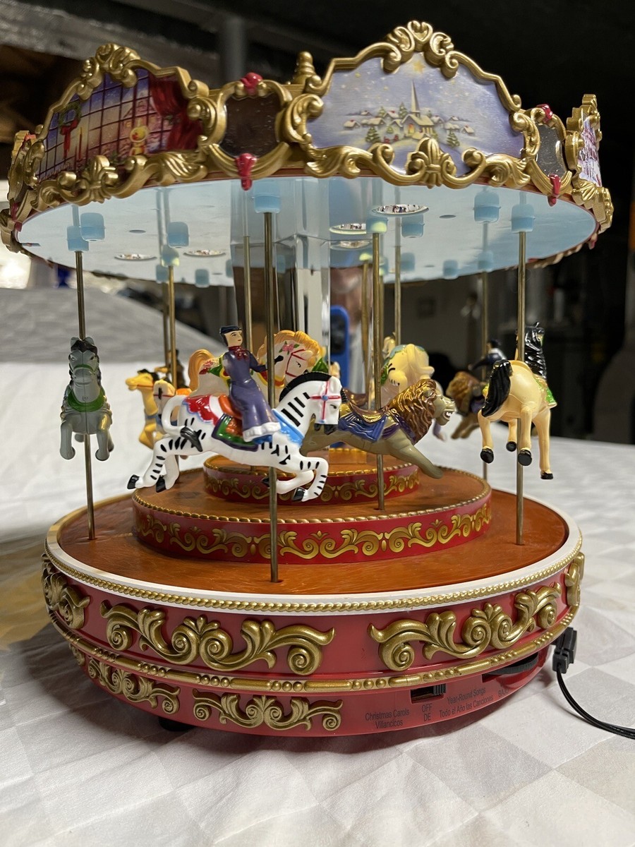 Mr christmas Triple Decker Carousel, Works Great, Led Lights , 50