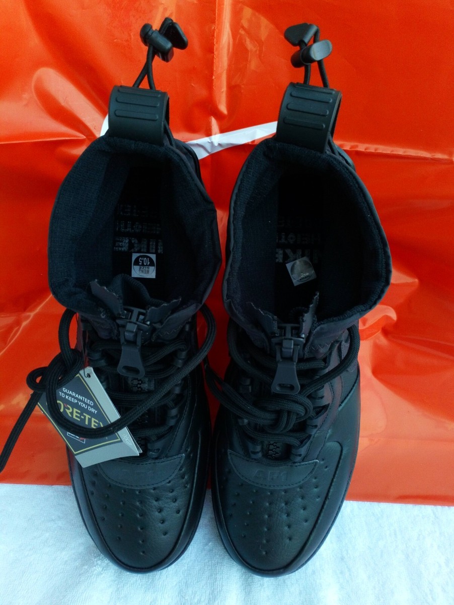 Size 10.5 - Gore-Tex x Nike Air Force 1 High Triple Black for sale