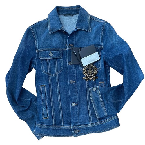 Vintage 90s D&G Dolce & Gabbana Denim Jacket Womens L 50 Cropped