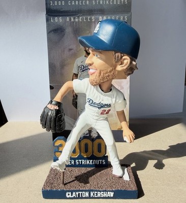 👑⚾️ Clayton Kershaw 3000 Strikeout LA Dodgers Bobblehead 9/20