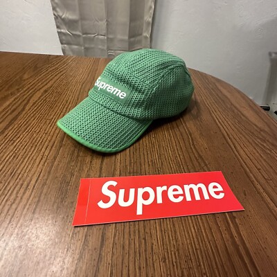 Supreme Ss21 String Camp Cap Green Great Condition! With sticker