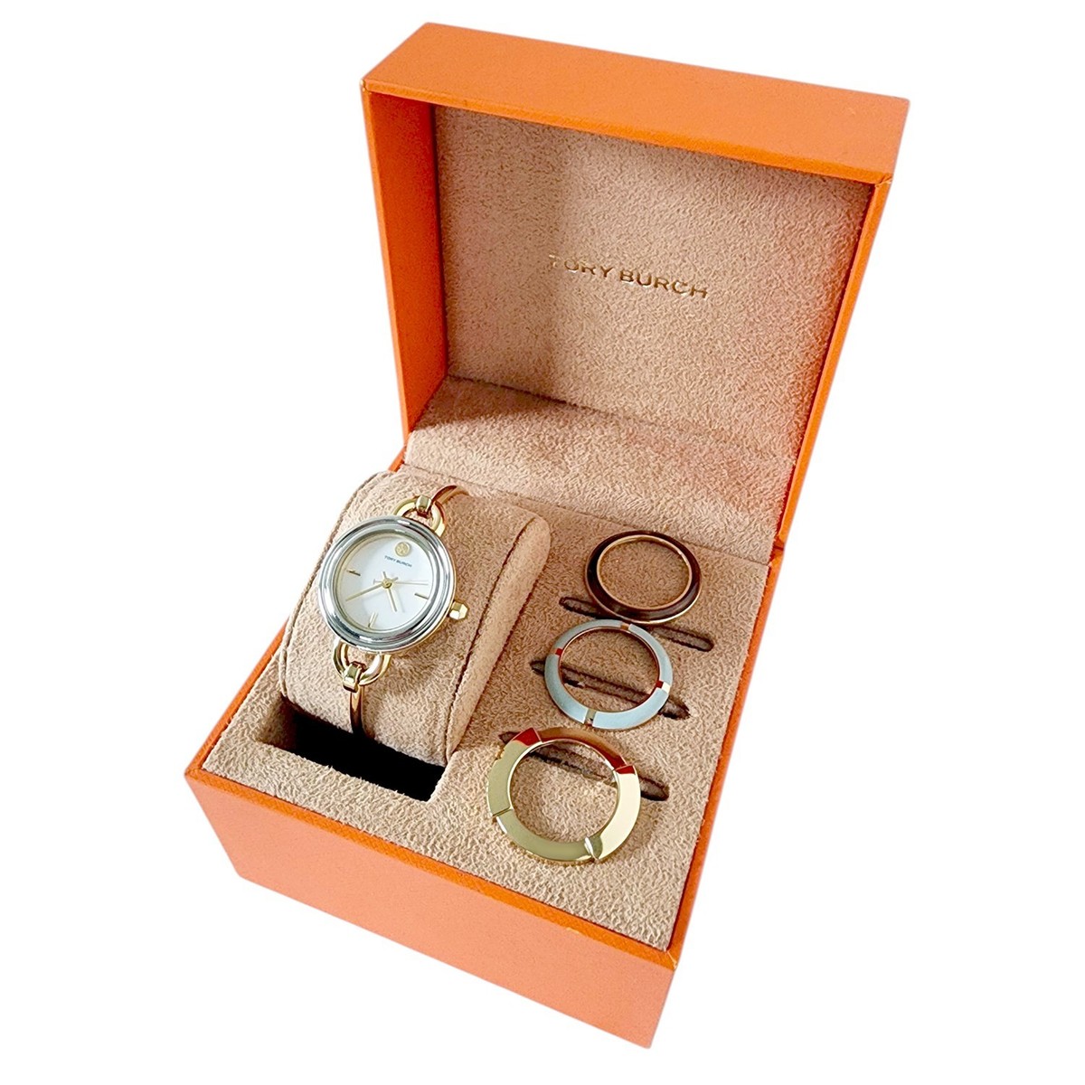 Tory Burch Miller Small Gold Bangle Watch Set Interchangeable