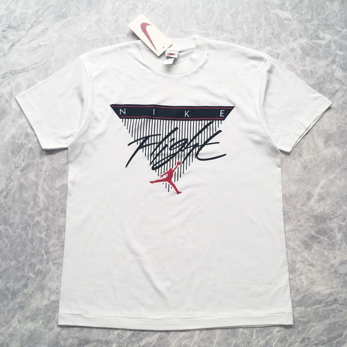 DEADSTOCK VINTAGE NIKE JORDAN WING FLIGHT LOGO T-SHIRT MADE IN