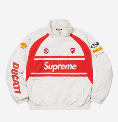 Supreme x Ducati Track Jacket Light Grey - 24SS | eBay