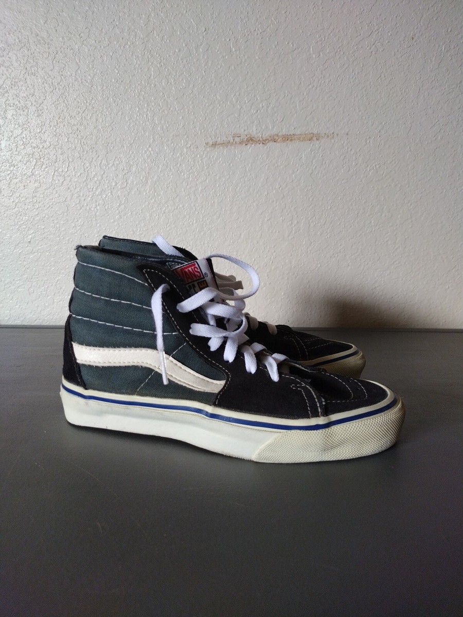 Vintage Vans Sk8-Hi, Made In USA,Size 4 Boys, I Bought Them In