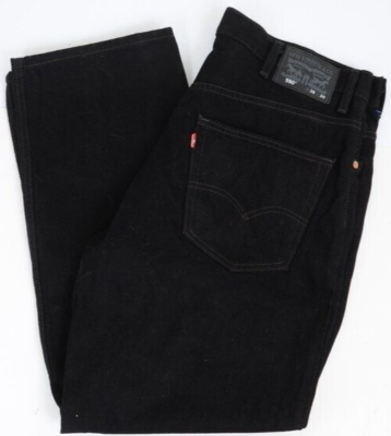 Levi's 550 38 X 30 Big and Tall Mens Black Tapered Leg Relaxed Fit