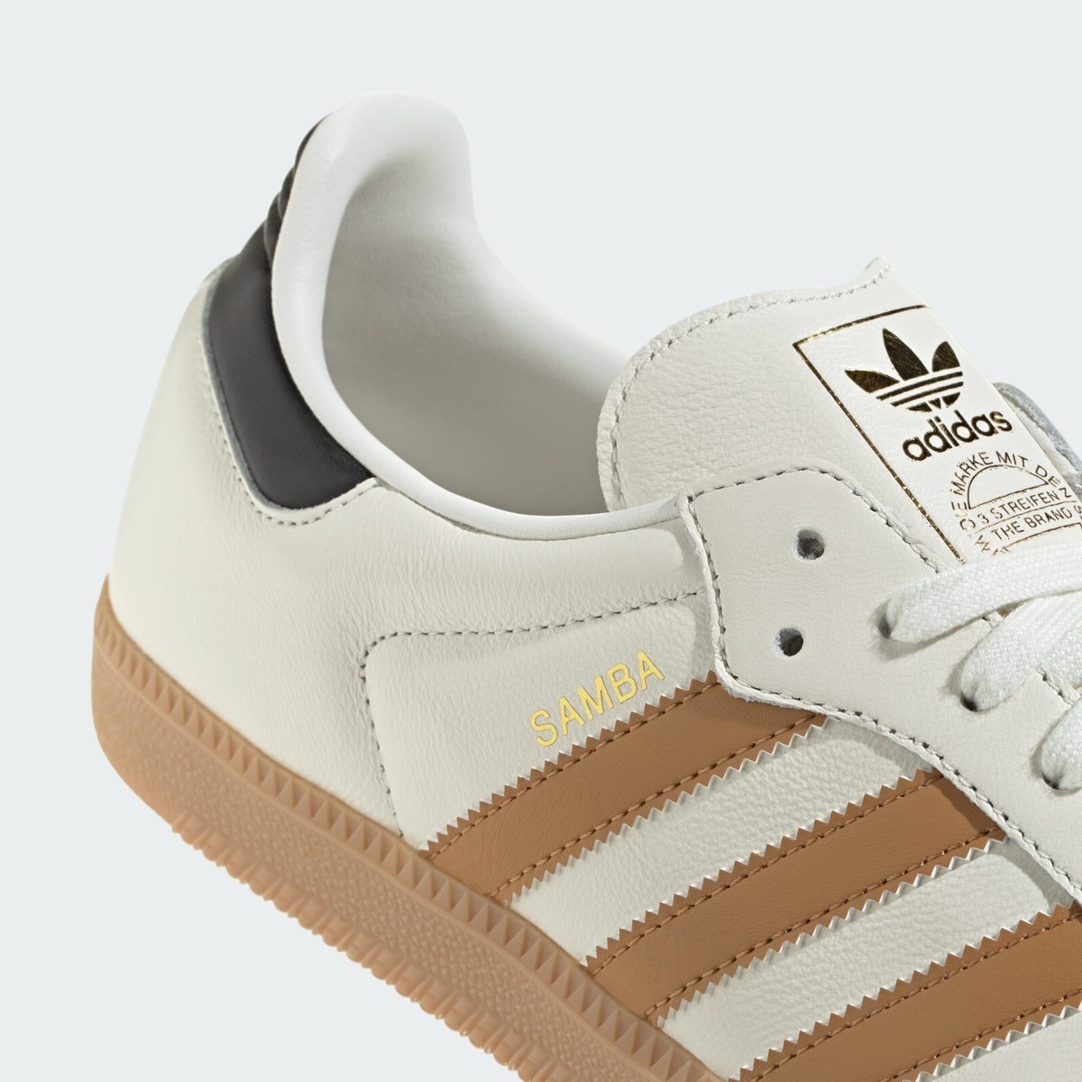 Adidas Samba OG Shoes Original Sneakers Off White/Mesa/Gum JH6196