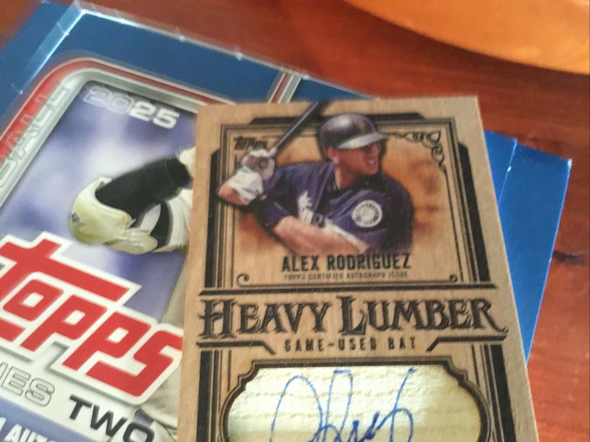 2025 Topps Series 2 Heavy Lumber Auto Relic Alex Rodriquez SS