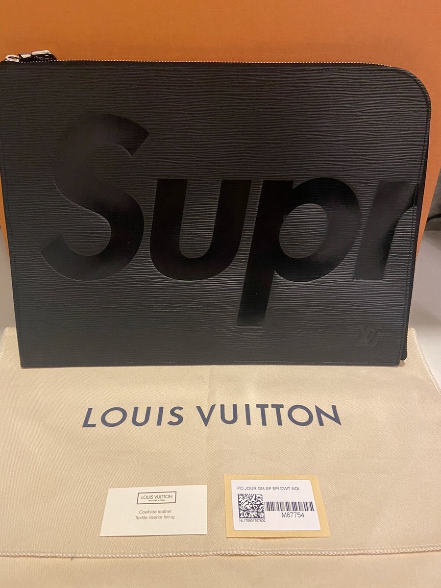 Limited Edition Louis Vuitton X Supreme GM Epi Pochette Black | eBay