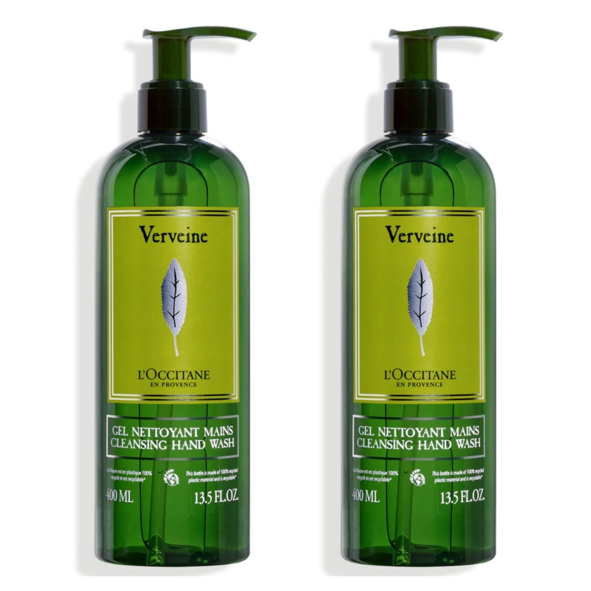 L'Occitane Verbena Hand Wash Jumbo 400ml Set of 2 New | eBay