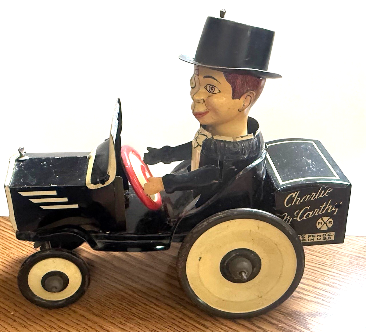 Vintage Charlie McCarthy Wind Up Crazy Car Marx Tin Toy | eBay