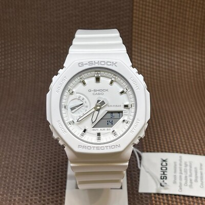 Casio G-Shock GMA-S2100-7A White Analog Digital Octagon Downsized