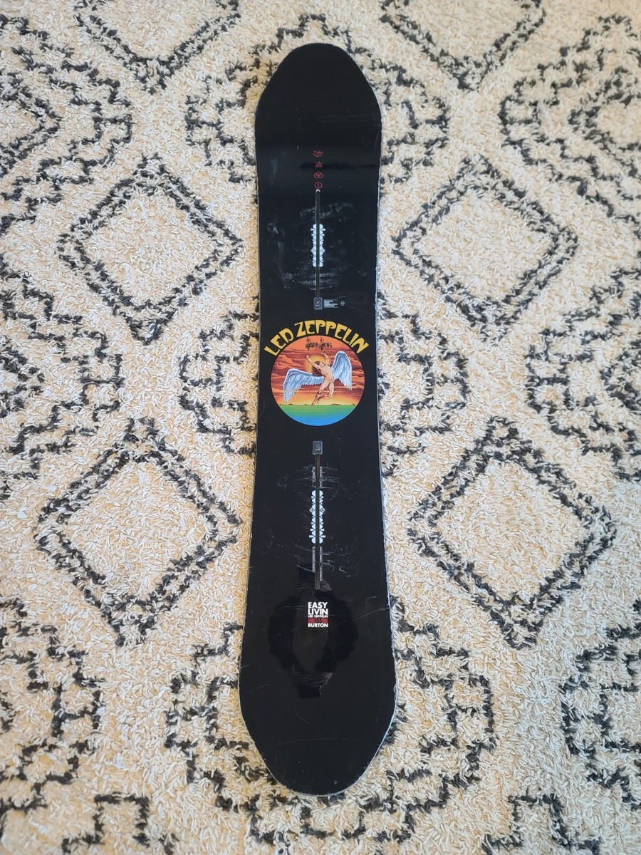 Burton Easy Livin Led Zeppelin Swan Song 155 Camber Snowboard | eBay