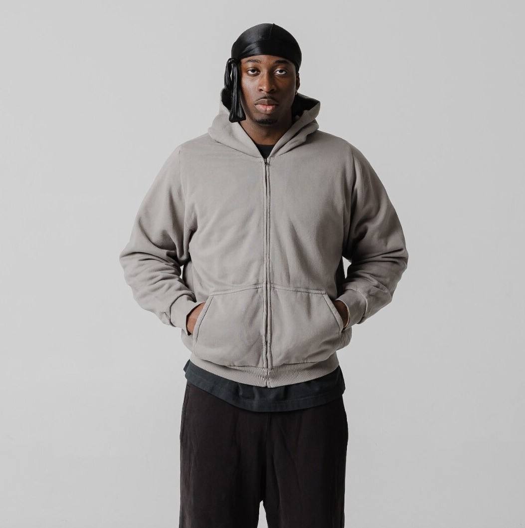 Yeezy Gap Full Zip Sweatshirt Hoodie Gray Unreleased Season YZY