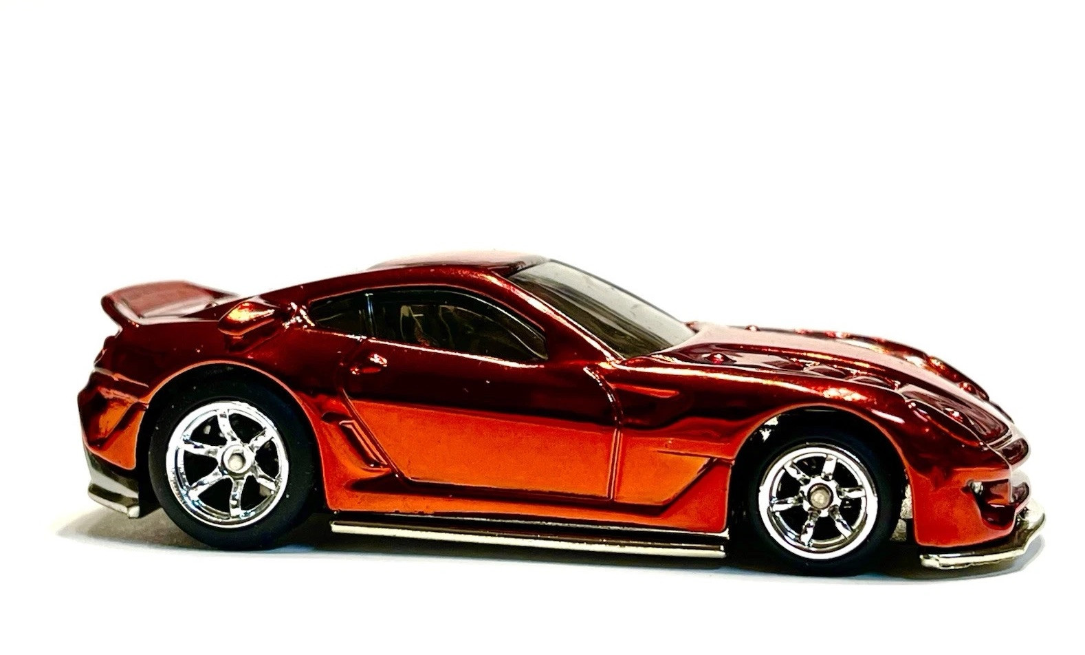 Hot Wheels Ferrari 599xx Custom Hydro Chrome Candy Paint Allan Key