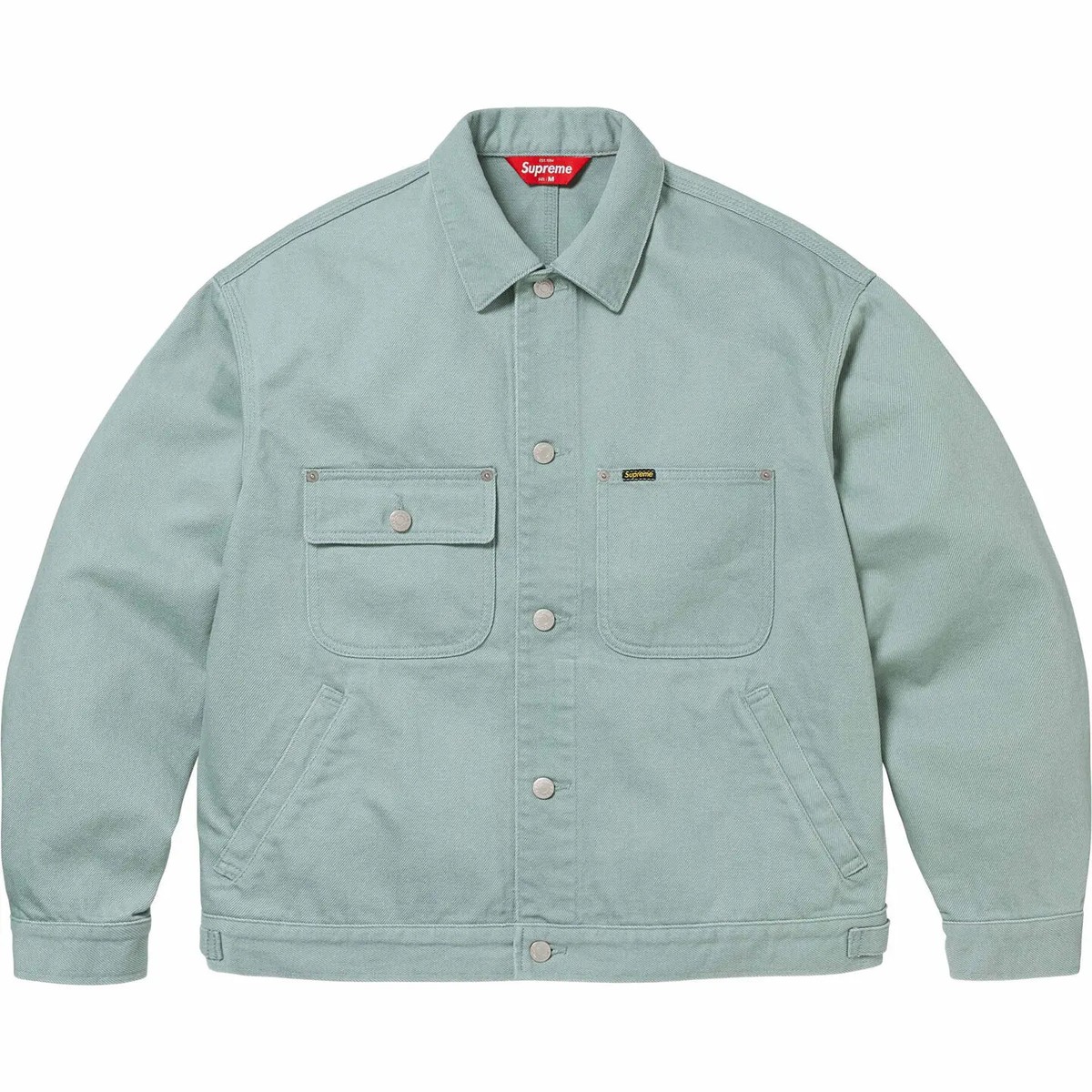 Supreme Denim Chore Trucker Jacket Black Mint Stripe 3colors SS24