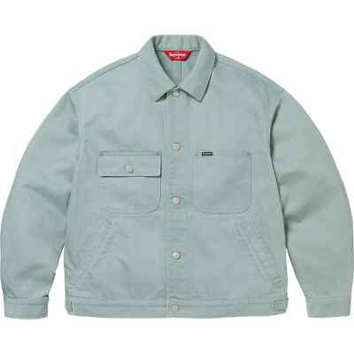 Supreme Denim Chore Trucker Jacket Black Mint Stripe 3colors SS24